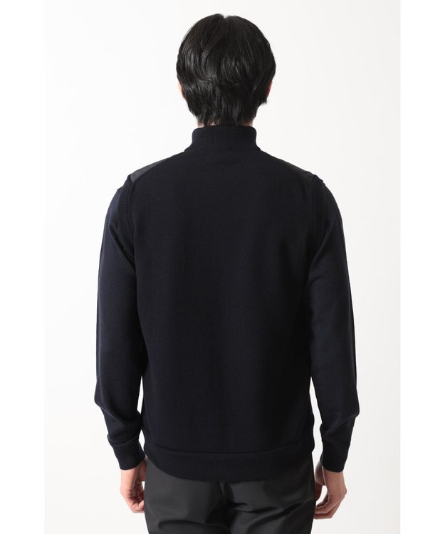 DAKS エクストラファインウール ニットベスト ネイビー