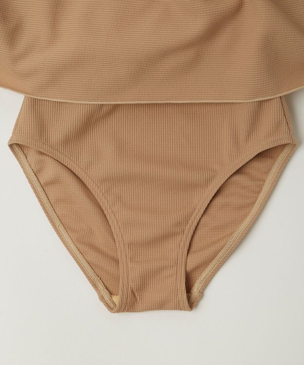 OP／FILA 【repipi armario】編上げAライン水着 ベージュ