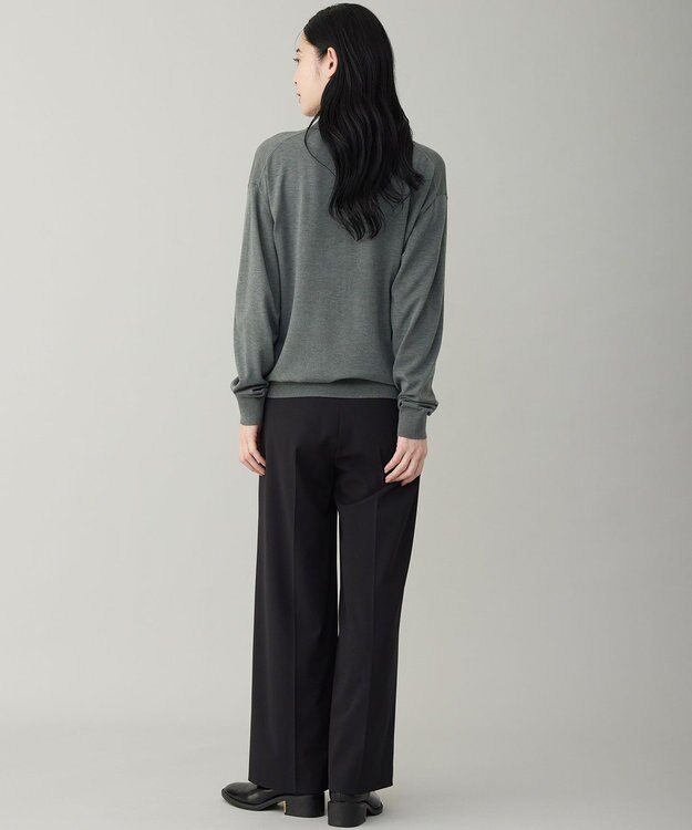 UNFILO MENS 【男女兼用】ソフトサーモ アンチピリングニット ポロ チャコール