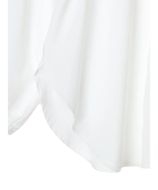 earth music&ecology ＳＥＴ２点ニットビスチェ＋ノーカラーシャツ Off White