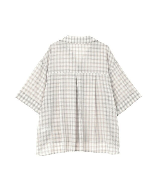 AMERICAN HOLIC 【イージーケア】スキッパーチェックシャツ Beige