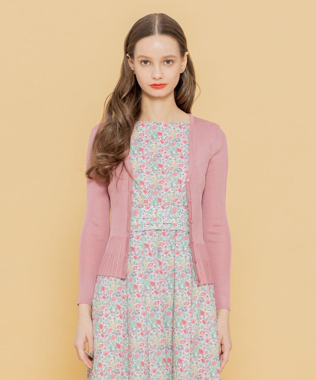 TOCCA 【洗える！】AJISAI カーディガン ピンク系