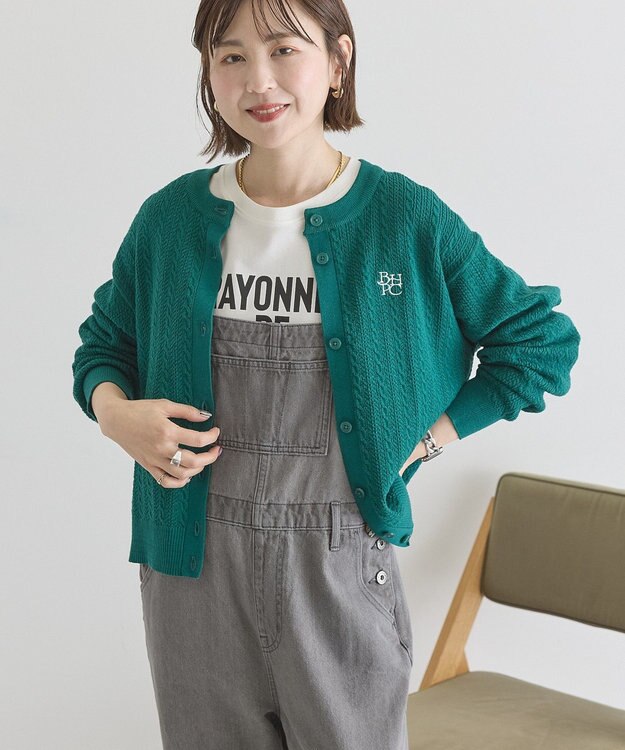 AMERICAN HOLIC 【BEVERLY HILLS POLO CLUB】ニットカーディガン Green