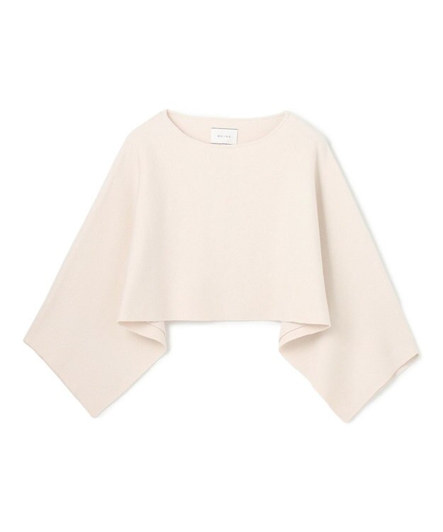 BEIGE， CHICORA / プルオーバーウールニットケープ Bone