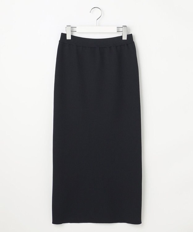 自由区 ライトリブストレッチタイト スカート ブラック