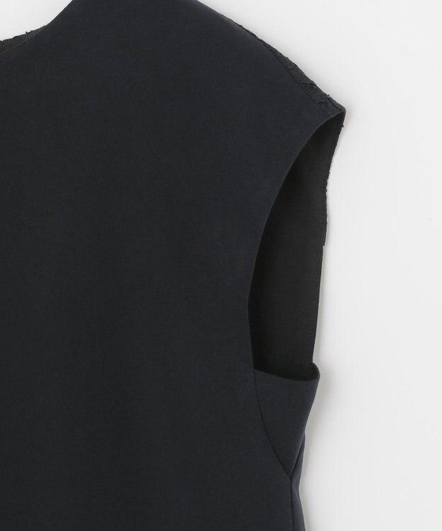 ANY フレンチスリーブブラウス×パンツ セットアップ ネイビー系