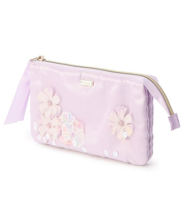 Chacott フラワーリボンポーチ アイリス