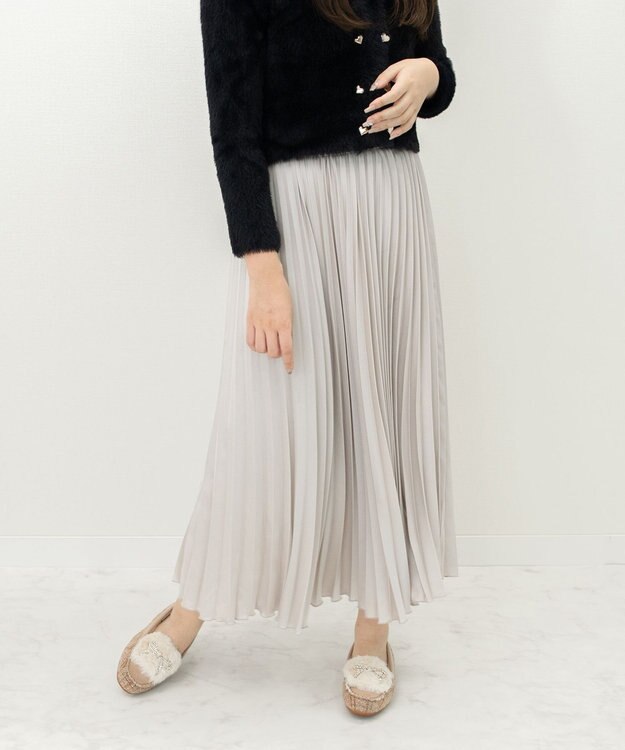 Bridget Birkin 【Bridget Birkin】キラキラリボンムートンシューズ ベージュコンビ