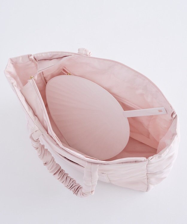 Maison de FLEUR キルティングエアリーキャリーオンバッグ Pink Beige