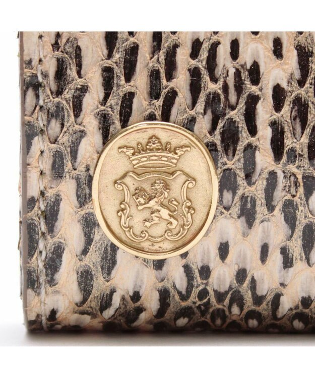 A.D.M.J. 【スネークレザー】スモールウォレット カリナータナチュラル