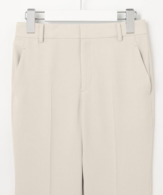 23区 【セットアップ対応/洗える】ドライツイル テーパードパンツ ベージュ系