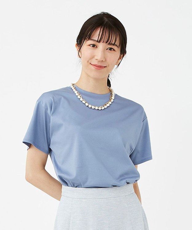 KASHIYAMA 【抗菌消臭】クレンゼ Teeシャツ ライトブルー