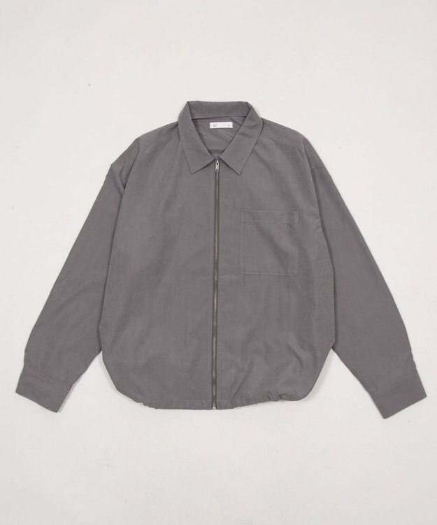 WEGO 【ユニセックス着用ITEM】フェイクスウェードシャツジャケット グレー