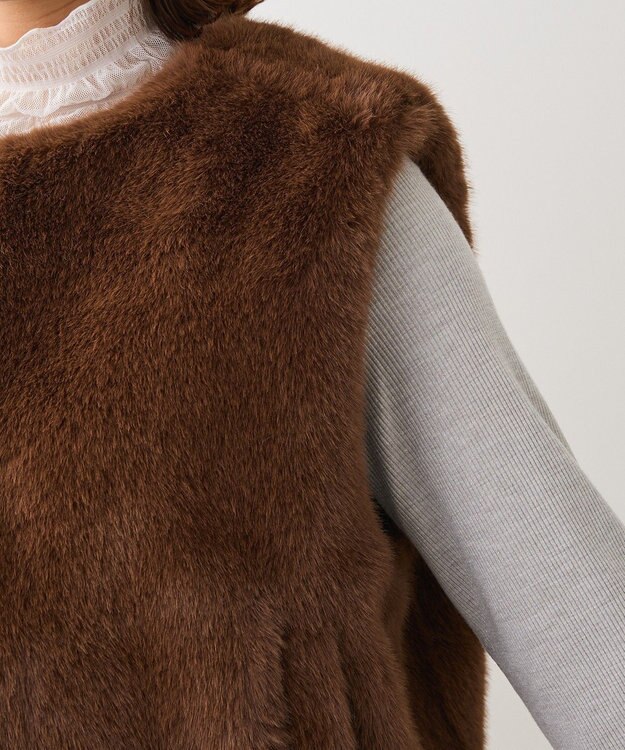 Green Parks ・ＥＬＥＮＣＡＲＥ　ＤＵＥ　フォックス調ファーベスト Brown