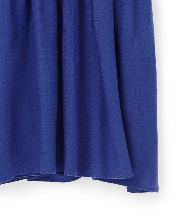 UNFILO ティアード ニットワンピース ブルー