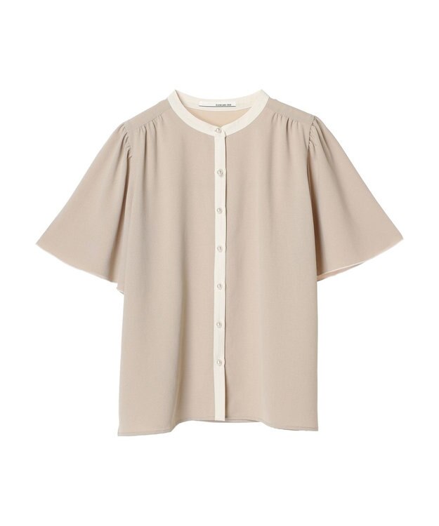 Green Parks ・ＥＬＥＮＣＡＲＥ　ＤＵＥ　バイカラーブラウス Beige