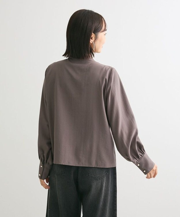 Green Parks ・ＥＬＥＮＣＡＲＥ　ＤＵＥ　フロントレースブラウス Charcoal Gray