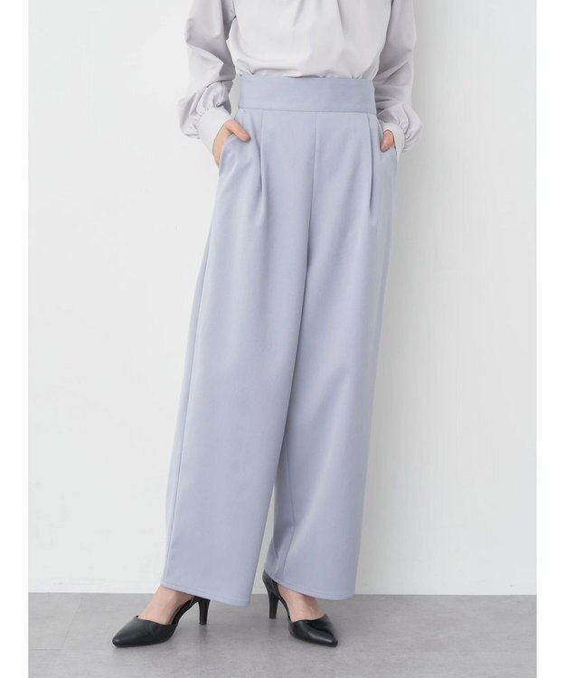 earth music&ecology ２ｗａｙハイウエストパンツ Blue