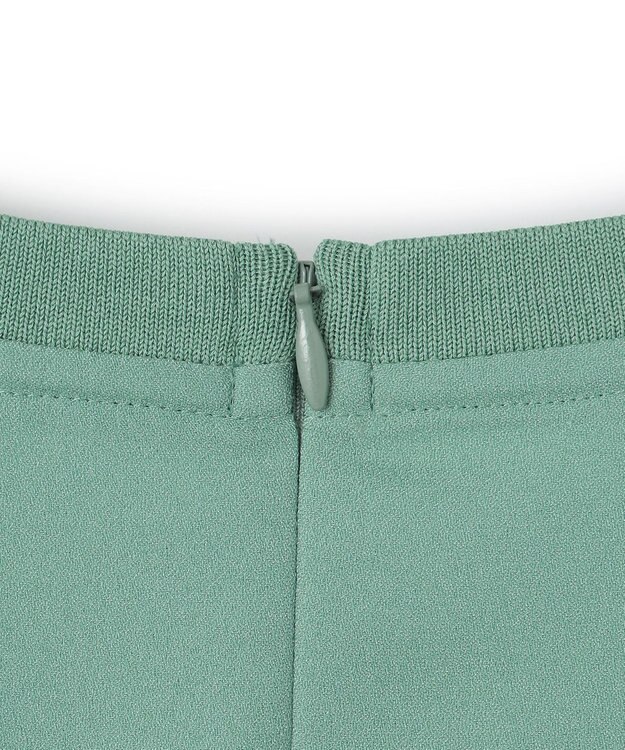 ICB 【洗える】FluidBackSatin ラウンドヘムプルオーバー セラドン系