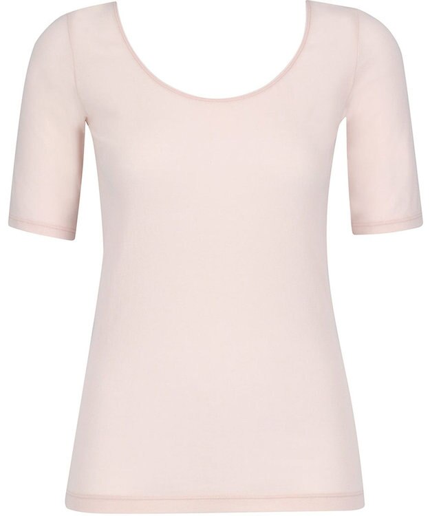 Wing インナー 【綿の贅沢オーガニック】 オーガニックコットン混素材 さらっと薄くて軽い ５分袖 EL1556 ウイング／ワコール ピーチ