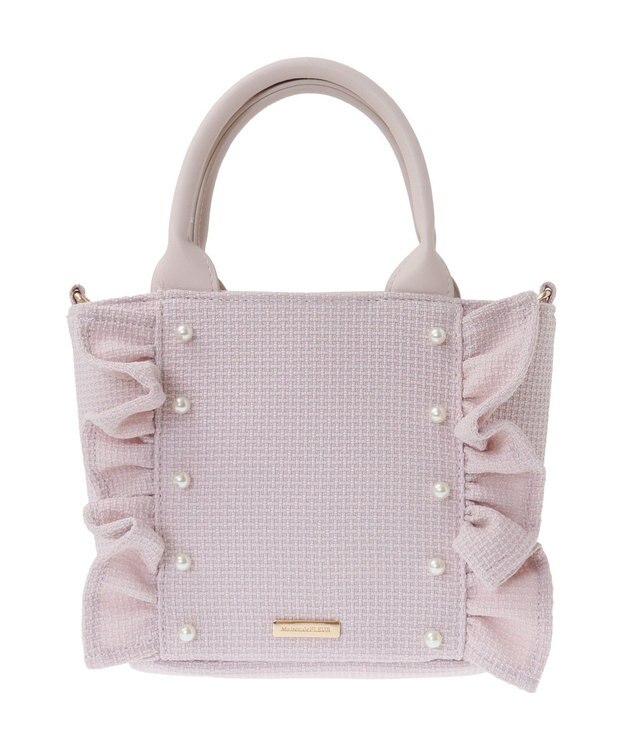 Maison de FLEUR 2WayフリルトートSバッグ Pink