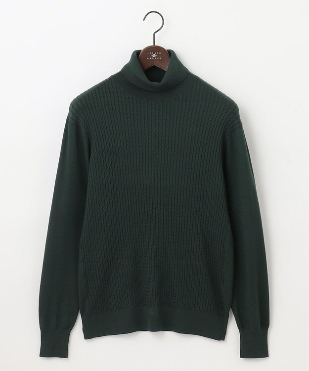 JOSEPH ABBOUD 【チクチクしないタートルネック/イージーケア/3シーズン対応】 コンフォート タートルネック セーター 黄緑系