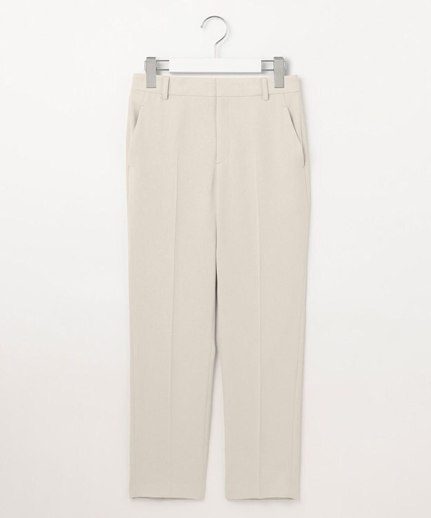 23区 L 【セットアップ対応/洗える】ドライツイル テーパードパンツ ベージュ系