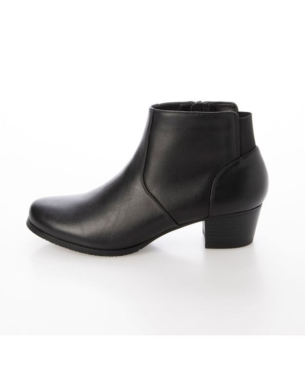 ing <ing>ラウンドショートブーツ ブラック