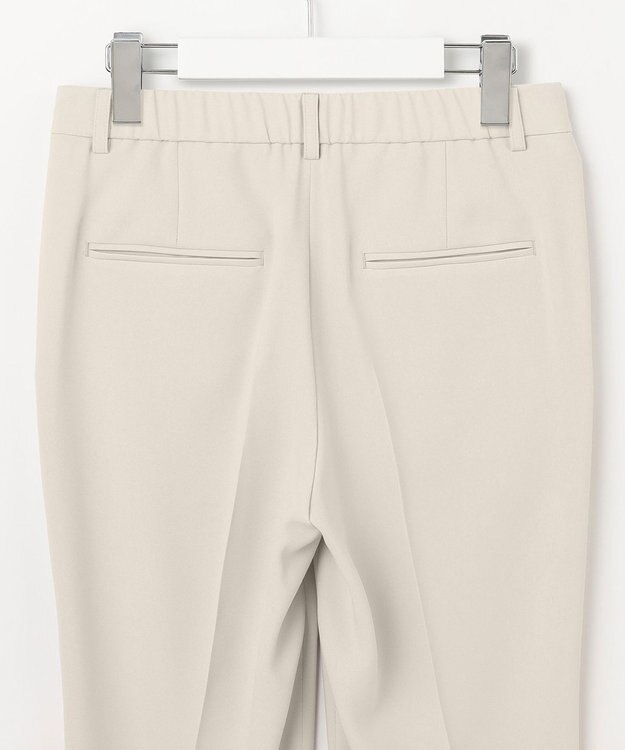 23区 L 【セットアップ対応/洗える】ドライツイル テーパードパンツ ベージュ系