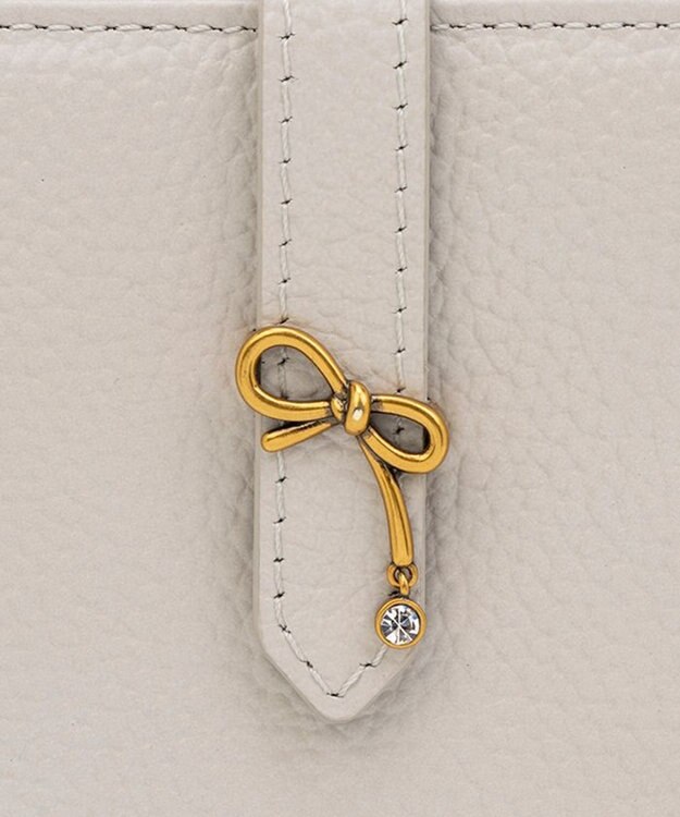 LANVIN en Bleu リュバン ラウンド長財布 ベージュ