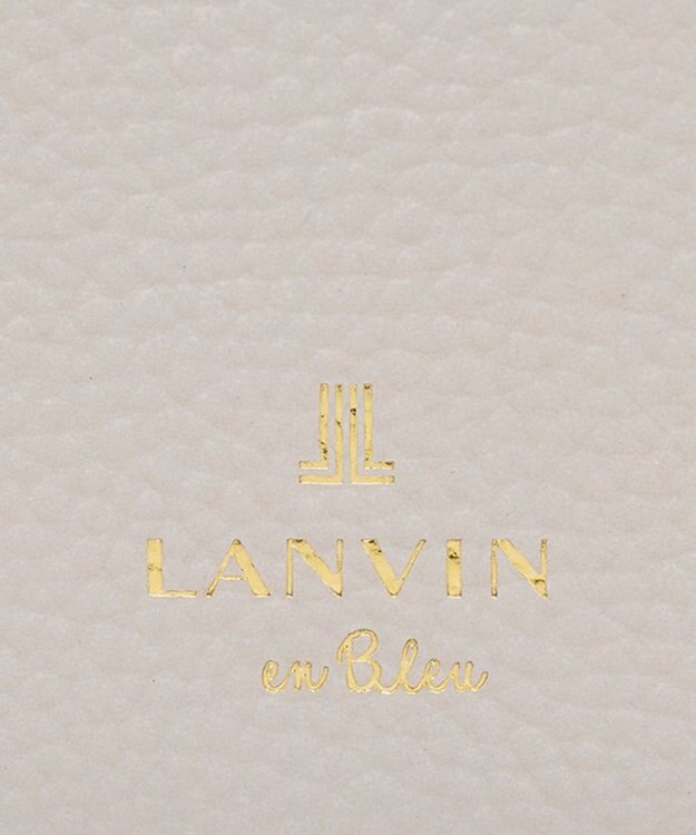 LANVIN en Bleu リュバン ラウンド長財布 ベージュ