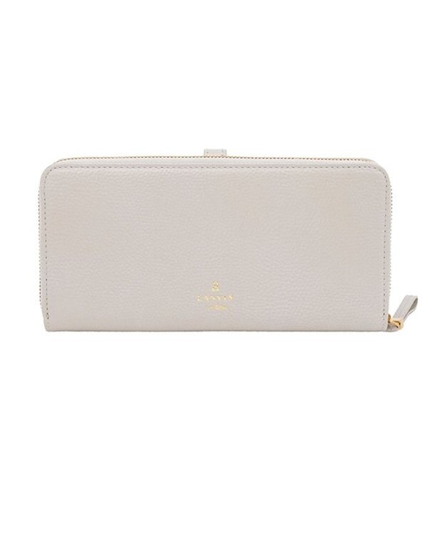 LANVIN en Bleu リュバン ラウンド長財布 ベージュ