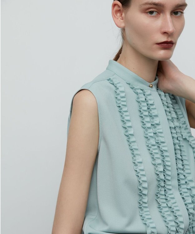 BEIGE， PALAIS / フリルブラウス Mint