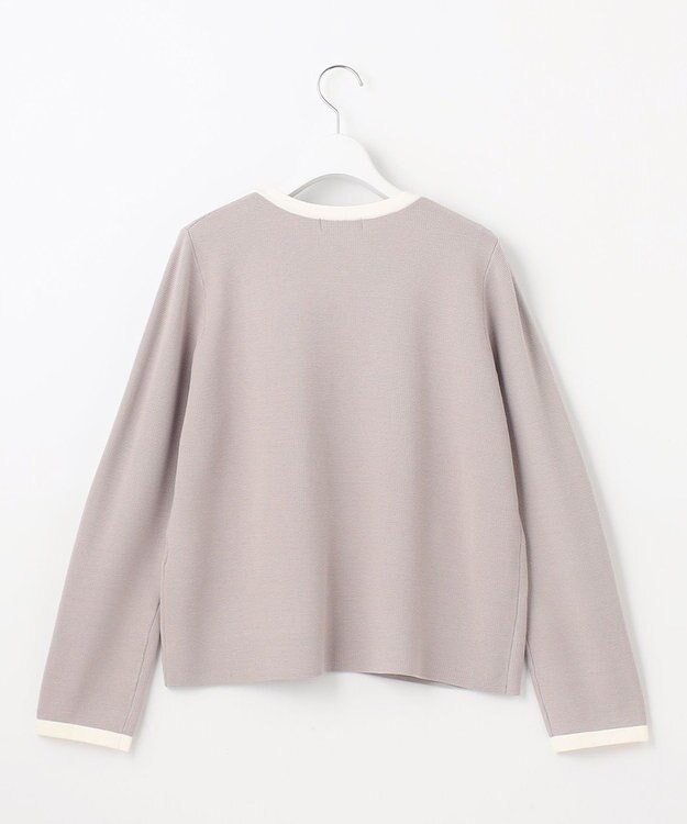 J.PRESS LADIES S 【WEB限定カラーあり・洗える】TRIM RAYON STRETCH カーディガン ベージュ系