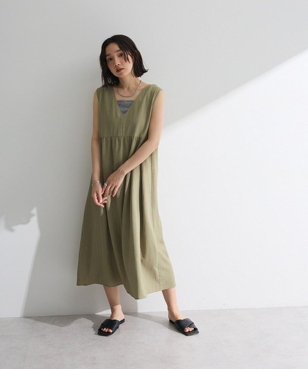 Green Parks ５ＷＡＹノースリーブワンピース Khaki