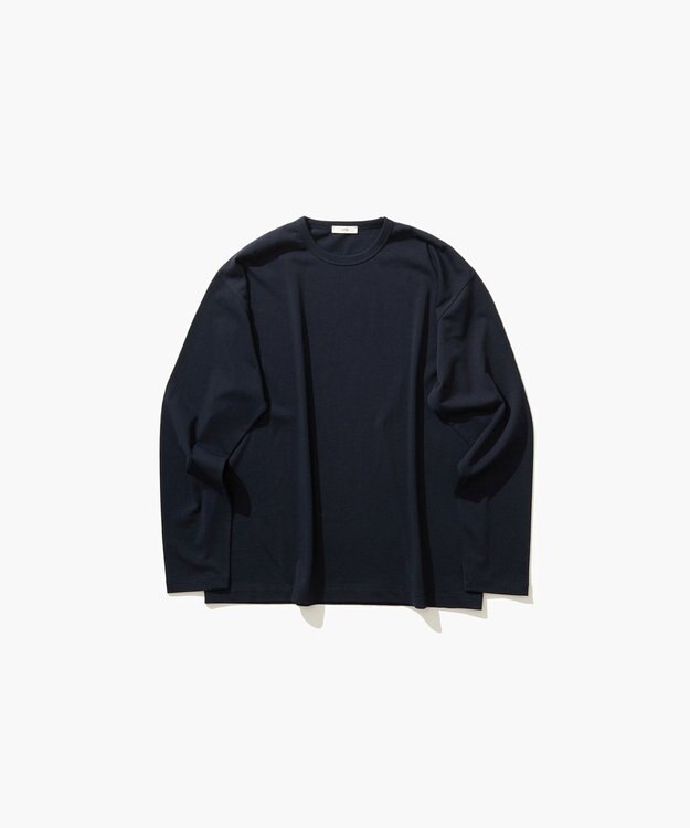 ATON DRY COTTON JERSEY | ロングスリーブTシャツ - UNISEX NAVY