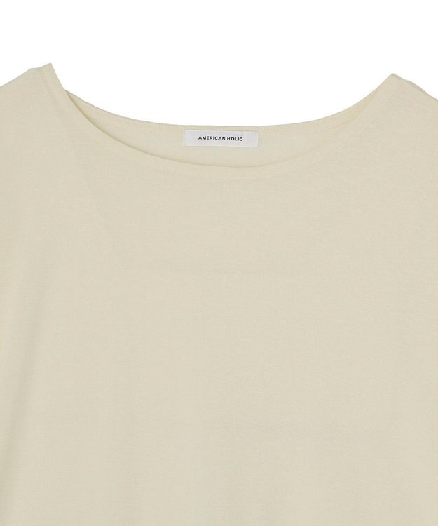 AMERICAN HOLIC ラウンドカットシアープルオーバー Light Yellow