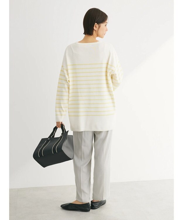 Green Parks つやサテンイージーパンツ Light Gray