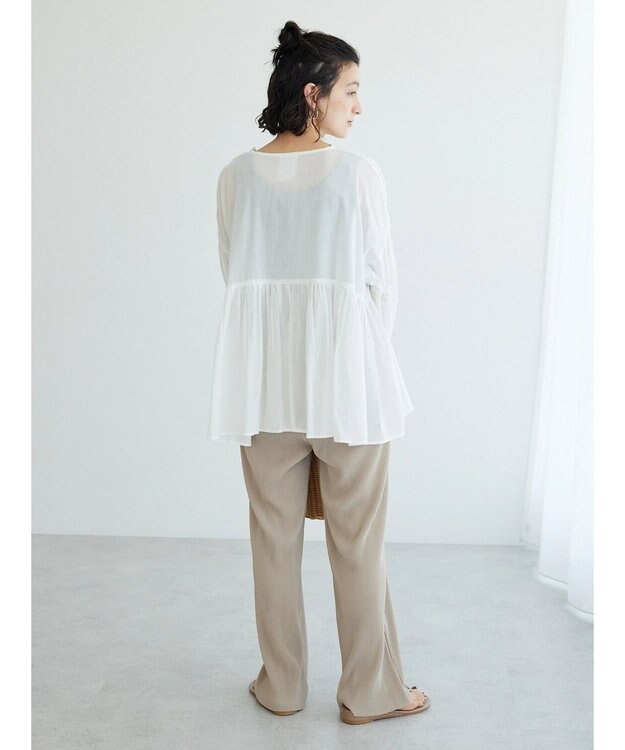 CRAFT STANDARD BOUTIQUE カットプリーツパンツ Beige