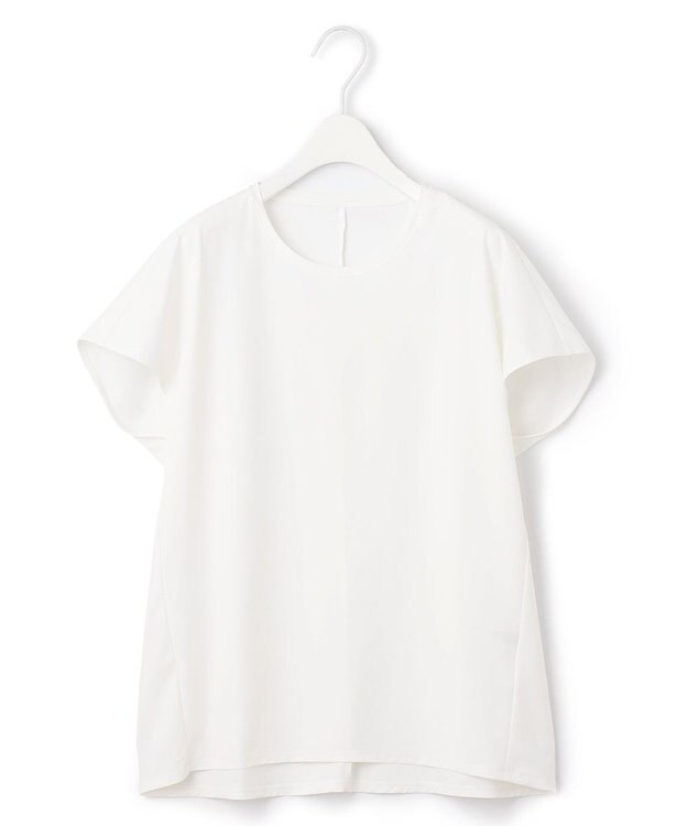 ICB 【接触冷感・UVカット・速乾・洗える】マットスキューバ 半袖プルオーバー オフホワイト系