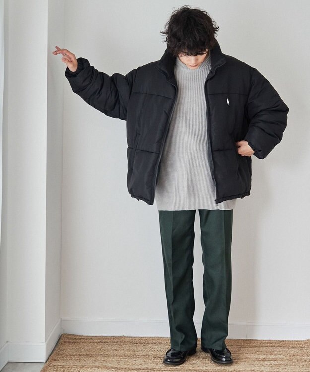 WEGO 【WEB限定/Sサイズ新登場/お気に入り登録者数5万人越えの大人気アイテム】U.S. POLO ASSN.別注パデッドジャケット ブラック