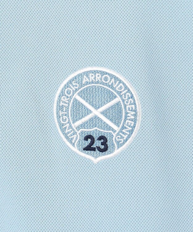 23区GOLF 【MEN】カラバリ豊富な半袖ポロシャツ サックスブルー系