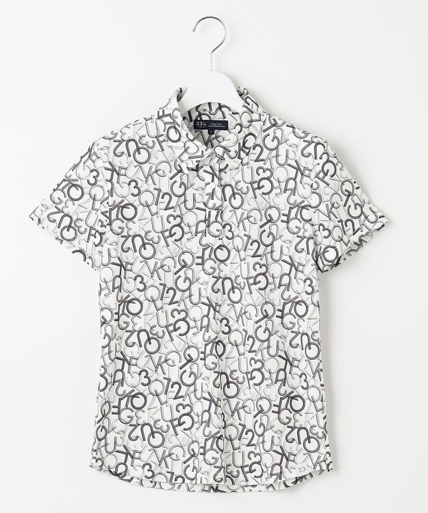 23区GOLF 【WOMEN】【吸水速乾・UVケア】ＭＯＶＥロゴ カノコ 半袖シャツ ブラック系5