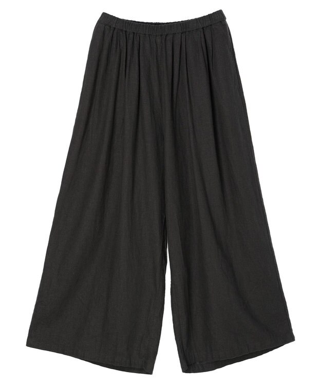 CRAFT STANDARD BOUTIQUE 【キナリノ別注】リネンレーヨンワイドパンツ Charcoal Gray