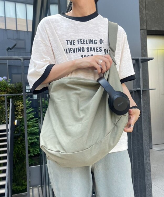 WEGO キャンバスBIGショルダー カーキ