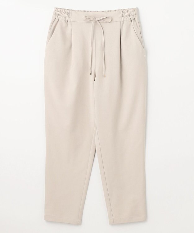 ANY 【UVケア/接触冷感/ウエストゴム】イージケア美脚パンツ テーパード サンドベージュ