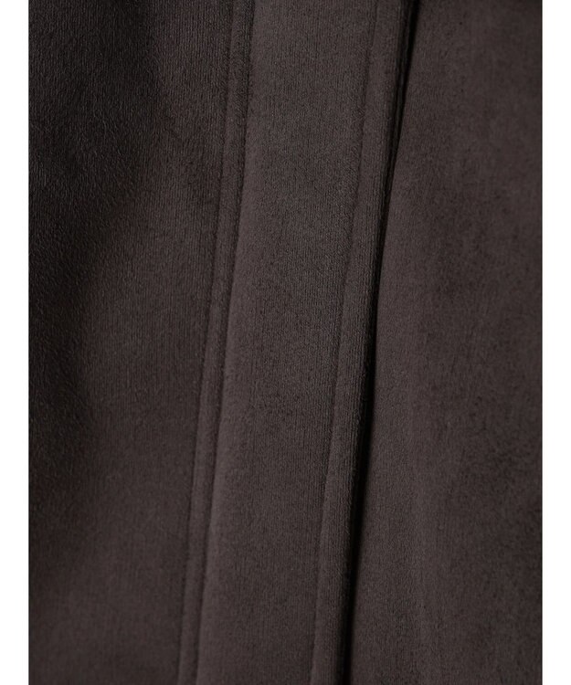 Green Parks ■ＥＳＣＡＲ　フラッフィーケープ付ショートコート Charcoal Gray