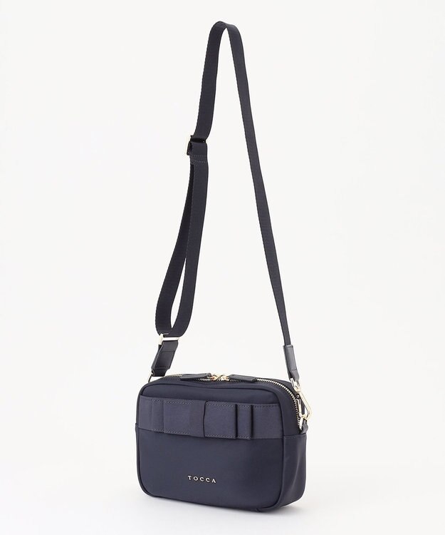 TOCCA 【撥水】NOBLE RIBBON CAMERABAG バッグ ネイビー系