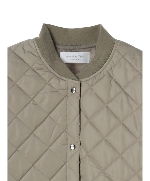 Green Parks 撥水加工　中綿キルトミドル丈コート Light Beige