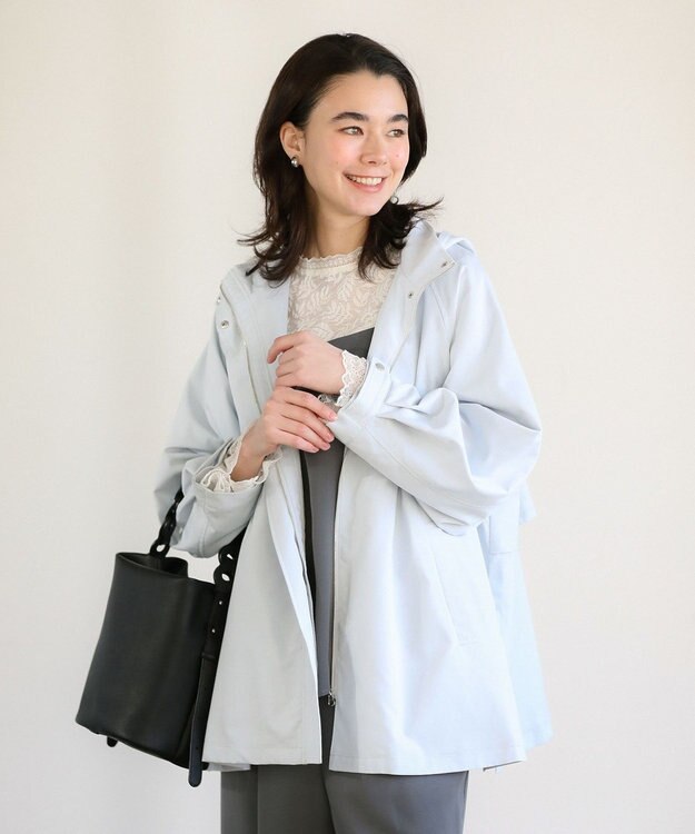 Green Parks 撥水加工Ａラインマウンテンパーカー Sax